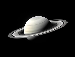 Stunning image of saturn planet with rings