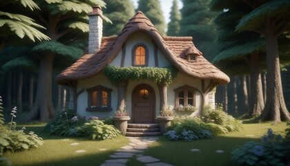 3d model Whimsical fairytaleinspired cottage nestl (11)
