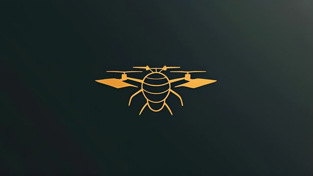 Pushing towards an icon/logo that resembles a honey bee for a drone company that specializes in agriculture.