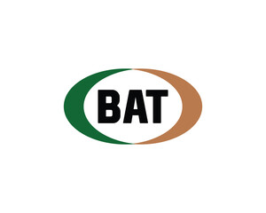 BAT logo design vector template