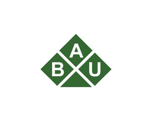 BAU logo design vector template