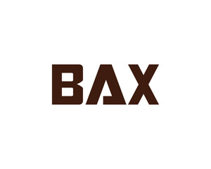 BAX logo design vector template