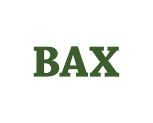 BAX logo design vector template