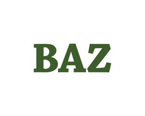 BAZ Logo design vector template