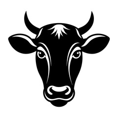 Cow head vector icon