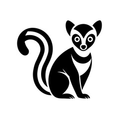 Lemur vector icon illustration art