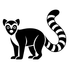 Lemur vector icon illustration art