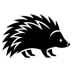 Porcupine vector icon illustration art