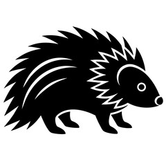 Porcupine vector icon illustration art