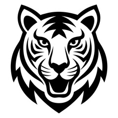 Animal tiger head illustration art