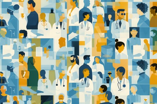 Abstract representation of medical ethics and professionalism