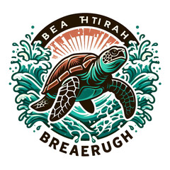 Turtle break through svg, Turtle svg file, Sea Turtle svg, Turtle wall decor, turtle vector svg, turtle cut