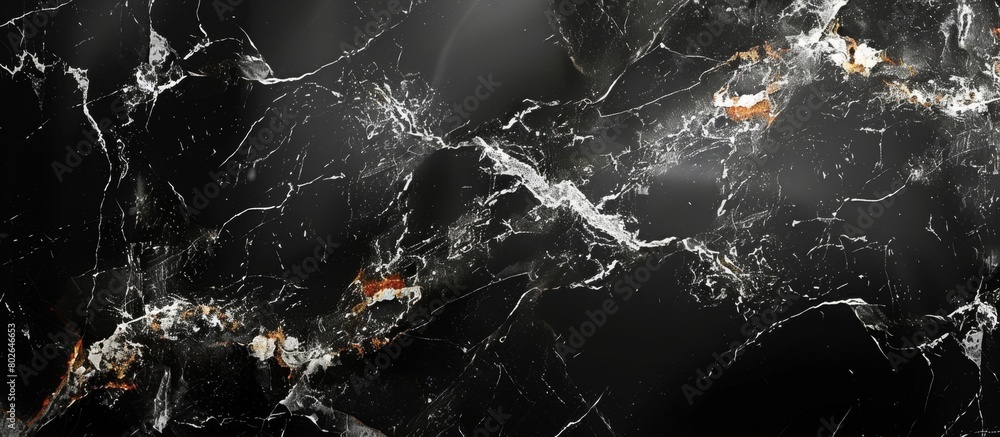 Poster captured in this image is a striking close-up of a black marble with a brilliant light shining throu