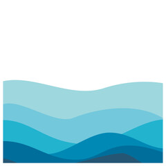 beautiful blue ocean waves