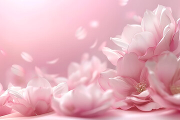 Beautiful flowering Japanese cherry Sakura. Background with flowers on a spring day.