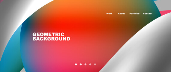 An Automotive tail brake light background featuring a rainbow of colors including Orange, Amber, Magenta, Electric blue, and Carmine. The material properties create a vibrant geometric pattern