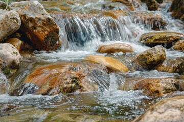 natural stone that is often found in rivers - generative ai