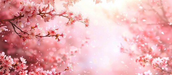 Fototapeta premium Background of cherry blossoms