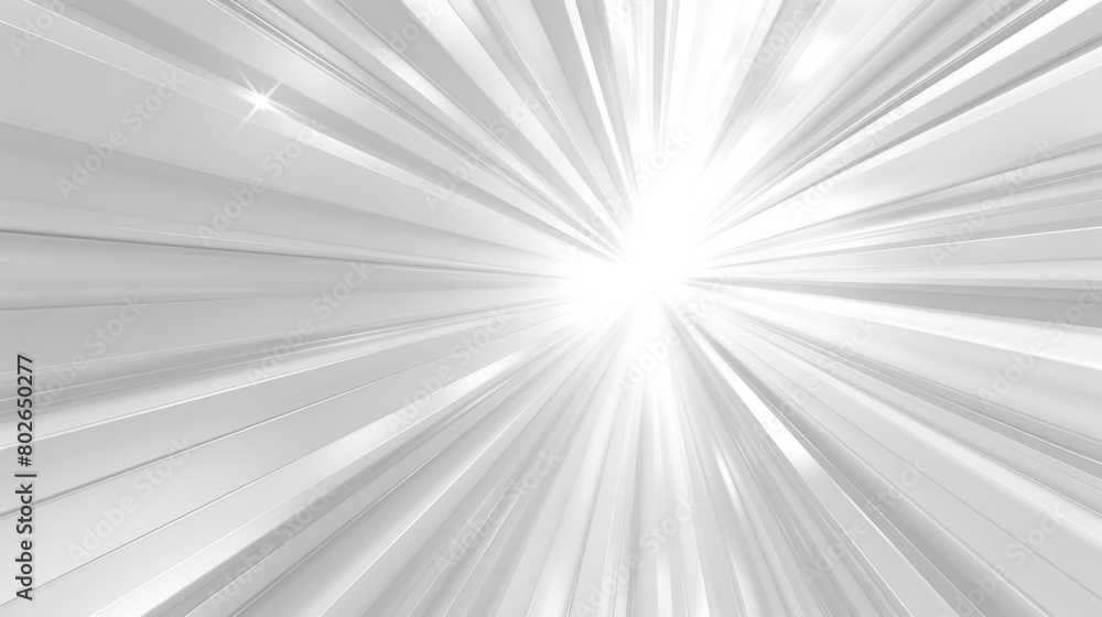 Poster abstract white background with light rays and glow