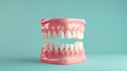 Obraz premium 歯茎の3D風モデル 