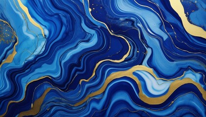 Golden Coastlines: Blue Marble & Gold Powder Wallpaper"