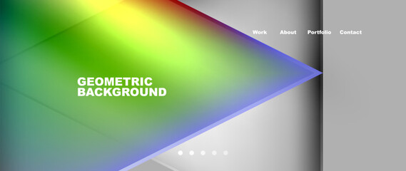 Fototapeta premium it is a geometric background with a triangle in the middle . High quality