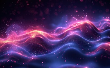 Obraz premium The swirling purple design displays sparkling artistic energy, a digital artistic abstract art style for the background, with high quality.