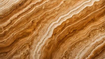 Obraz premium A brown and white striped surface, possibly made of wood or stone