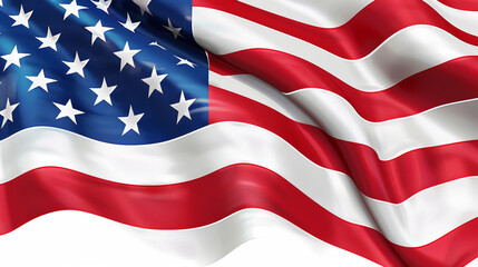 Obraz premium American flag waving closeup high resolution image