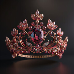 Naklejka premium Una encantadora corona de la reina del carnaval,con lindas joyas