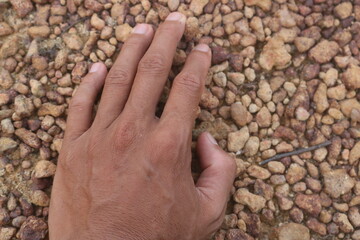 Red gravel. small red pebbles. Can be used for natural aquariums with red brown color. contained in and plains of red soil