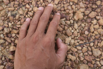 Red gravel. small red pebbles. Can be used for natural aquariums with red brown color. contained in...