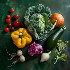 fresh vegetables on the table