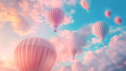 Obraz premium hot air balloon in sky