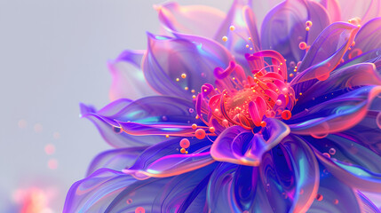 Obraz premium Brightly colored flower ,generative ai