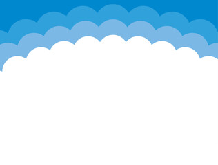 シンプルな空の背景素材
