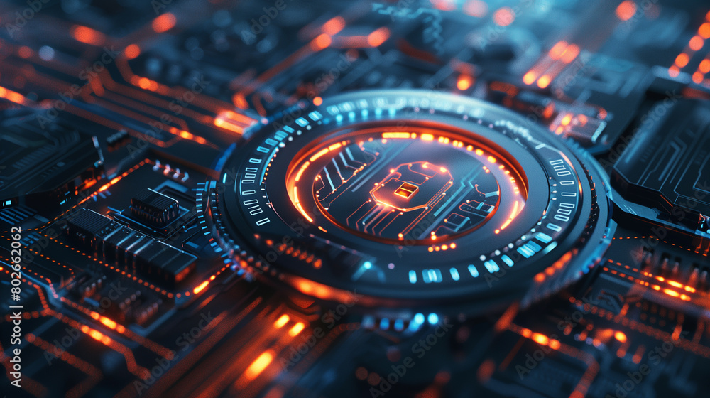 Poster cybersecurity principles, ethical hacking, and network security to protect digital assets and mitiga