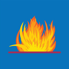 Flame icon. Flat illustration of flame vector icon for web design, Fire logo concept. Fire element icon for your design needs