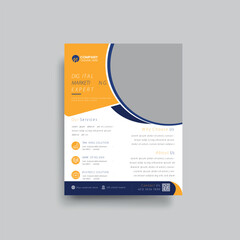 Business and corporate Flyer brochure vector template Design.