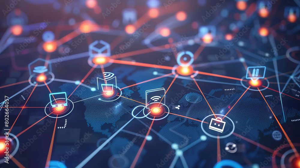 Poster learn about iot devices, sensors, connectivity protocols, and iot application development through on