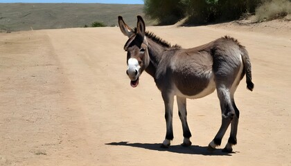 A Donkey With Its Tail Raised A Sign Of Excitemen Upscaled 7