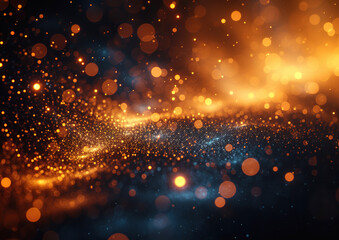 black glow particle abstract bokeh background 