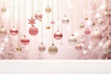 Christmas theme background with beads