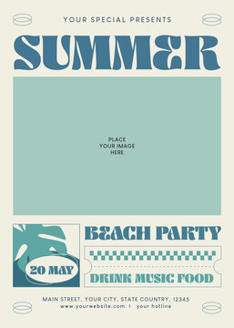 Summer Beach Party Flyer
