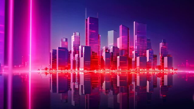 modern city design Footage 4k