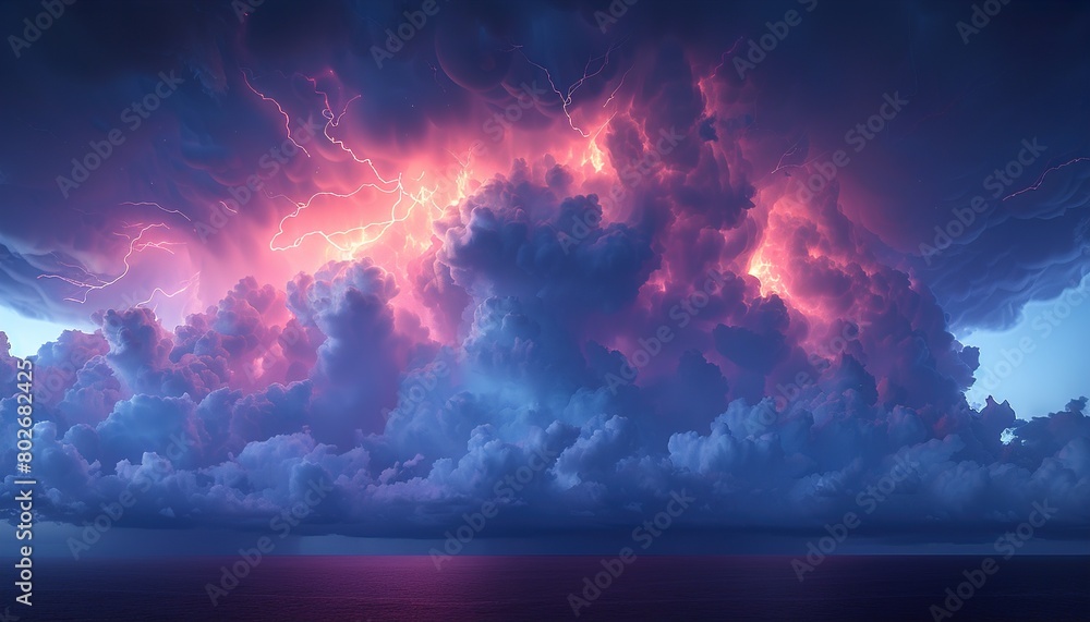 Canvas Prints the sky during a thunderstorm