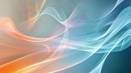 Digital abstract wave background, template for business banner, formal backdrop, abstract design element for tech, AI, data, audio, graphics, presentation, and more