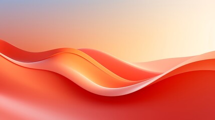 Saffron sunrise, abstract 3D, inspiring startup pitch decks