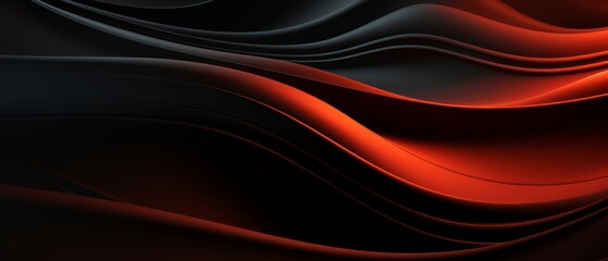 Onyx ripple, 3D abstract for sophisticated music event graphics