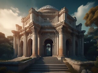 Fototapeta premium Architectural Wonders of the Forgotten Era 2